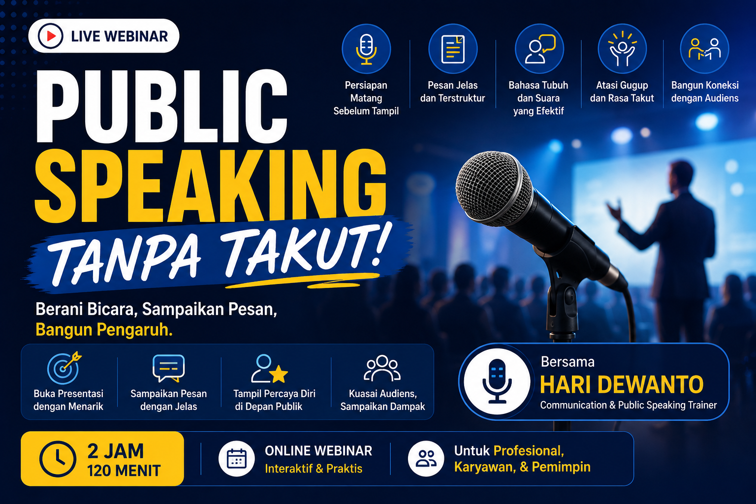 Banner Public Speaking Tanpa Takut