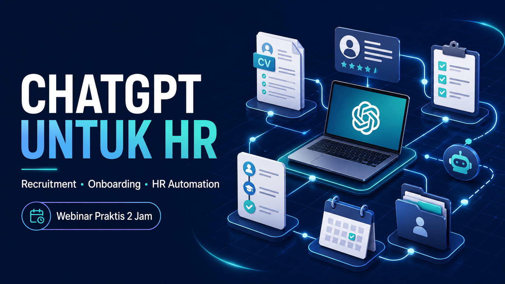 Banner Chatgpt Untuk Hr: Otomatisasi Recruitment, Onboarding, Dan Administrasi HR Tanpa Coding
